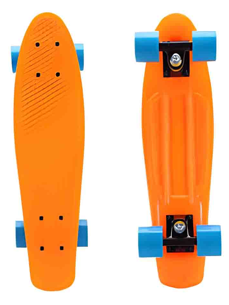 Patineta Estilo Penny Rojo Niños Y Adultos Ruedas Color Naranja 2