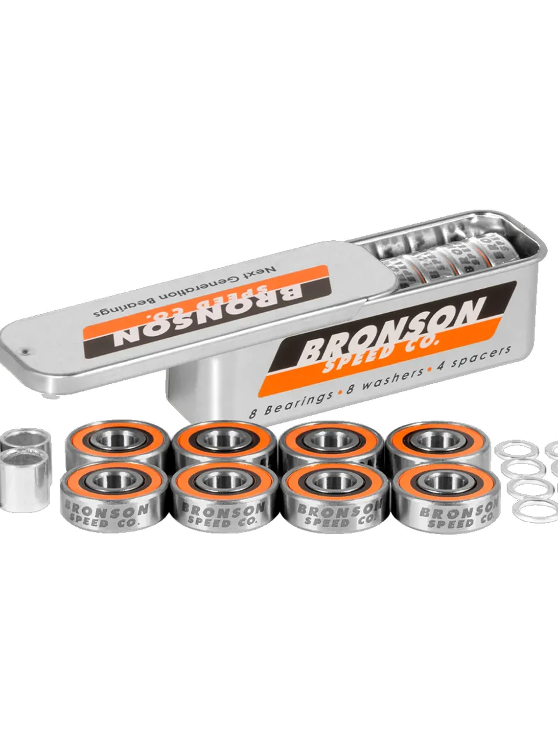 Rodamientos Bronson G3 Acero Skate Set 8 Unidades 3