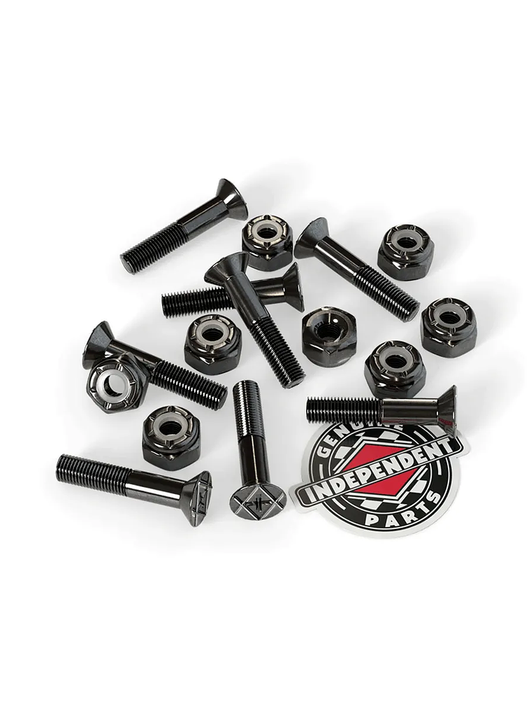 Pernos Skate Independent 1 Pulgada Black Phillips Negros 1