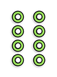 Rodamientos Blank Abec7 verde - Miniatura 3