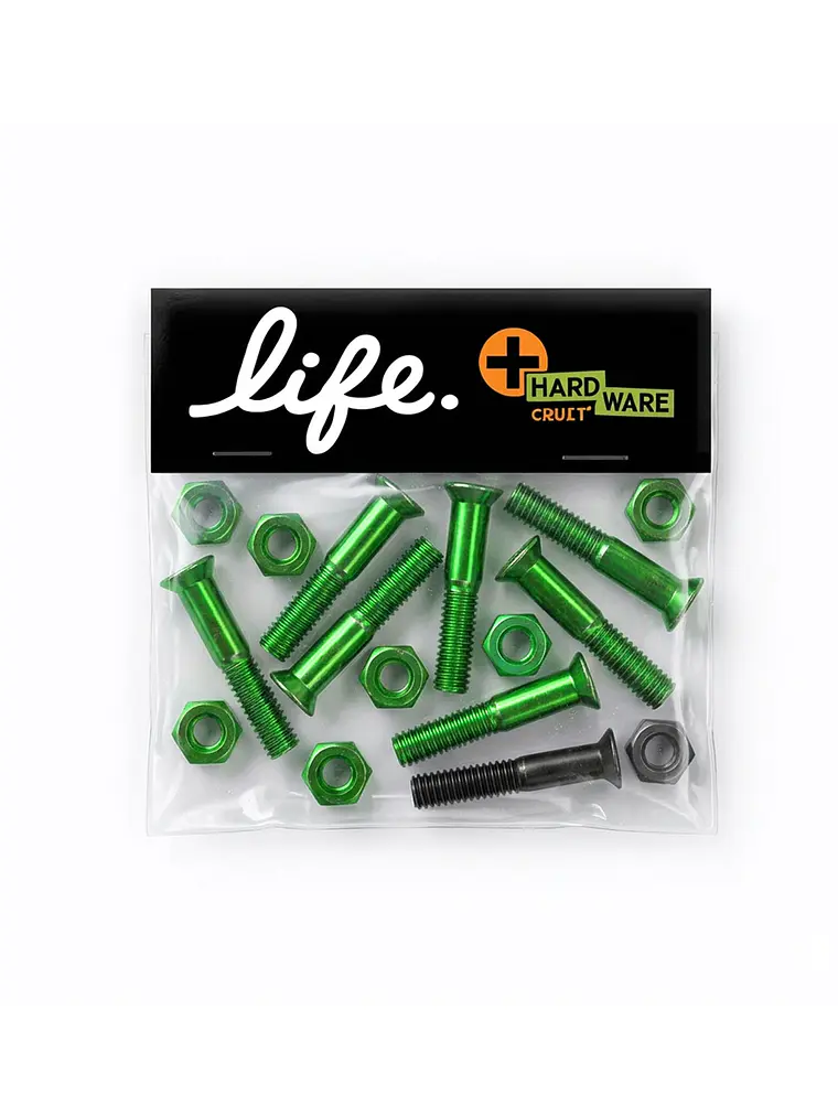 Pernos Skate Cruz 1 Verdes Hardware Resistente Premium 8 1