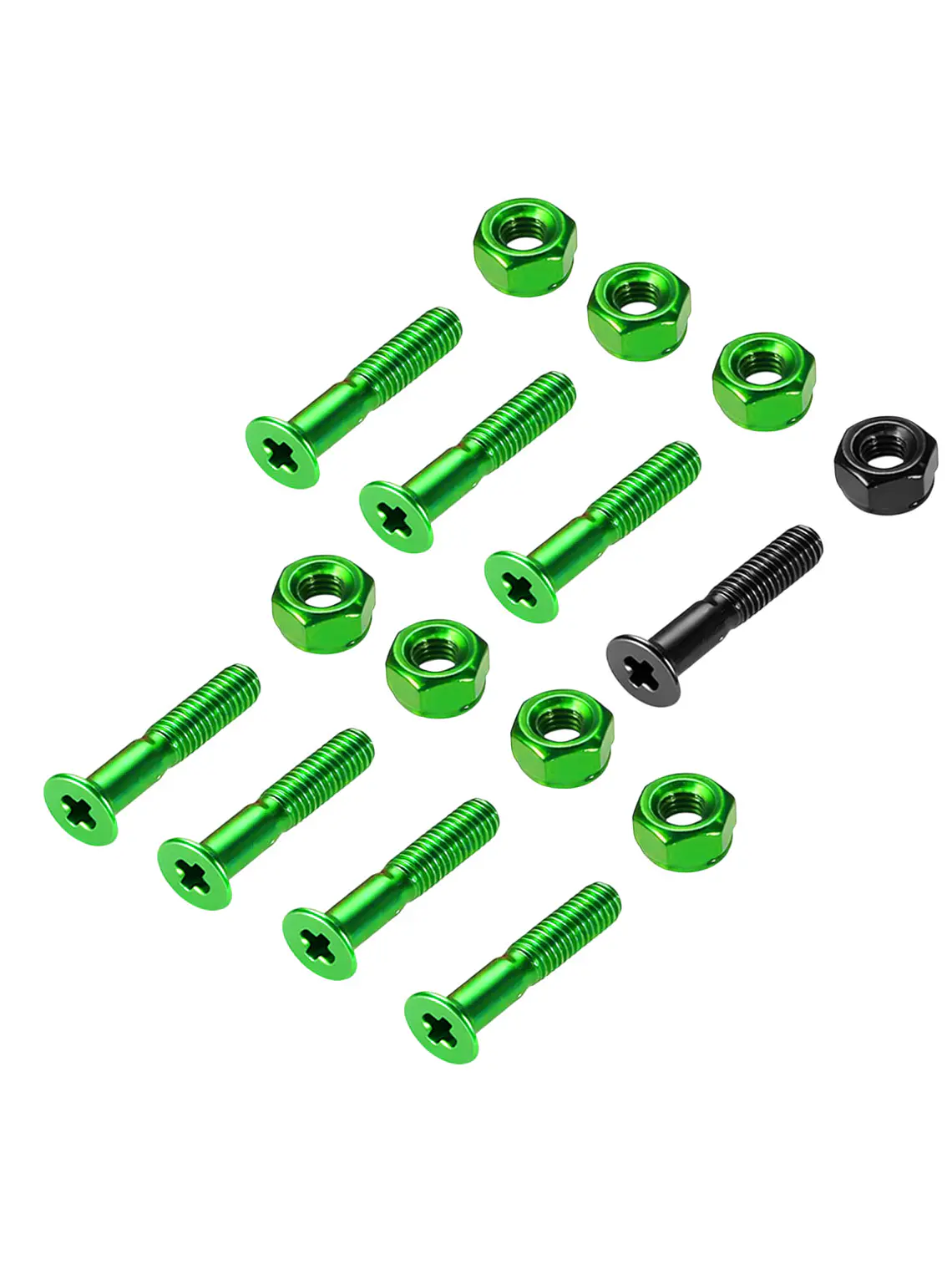 Pernos Skate Cruz 1 Verdes Hardware Resistente Premium 8 3
