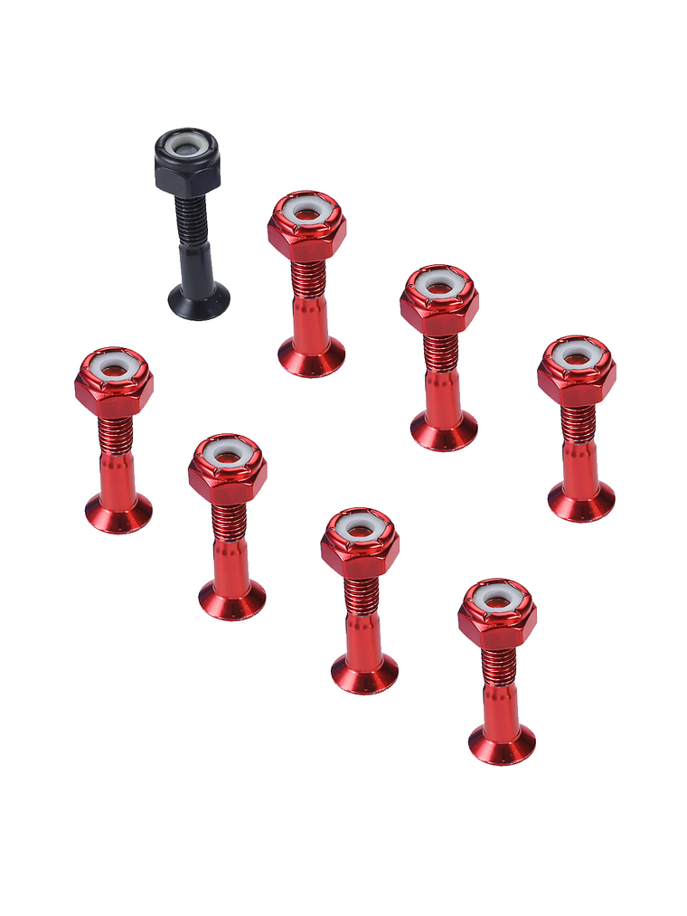 Pernos Skate Cruz 1 Rojos Hardware Resistente Premium 8 Life 3