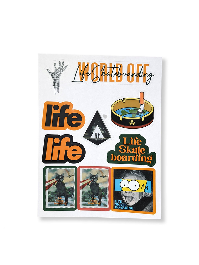 Tabla Skate Life Cruel Hand Indigo 8.375 + Lija Blank Regalo 2