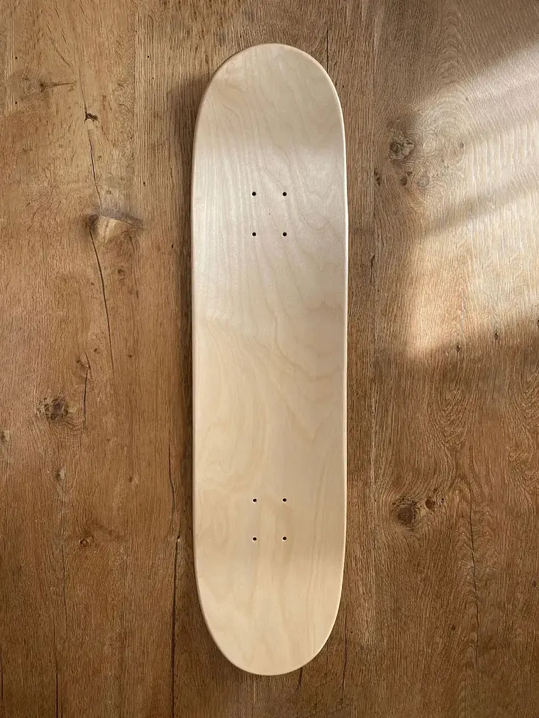 Tabla Skate Profesional 8.38 Blank Hard Rock Maple 7 Capas + lija de regalo 3