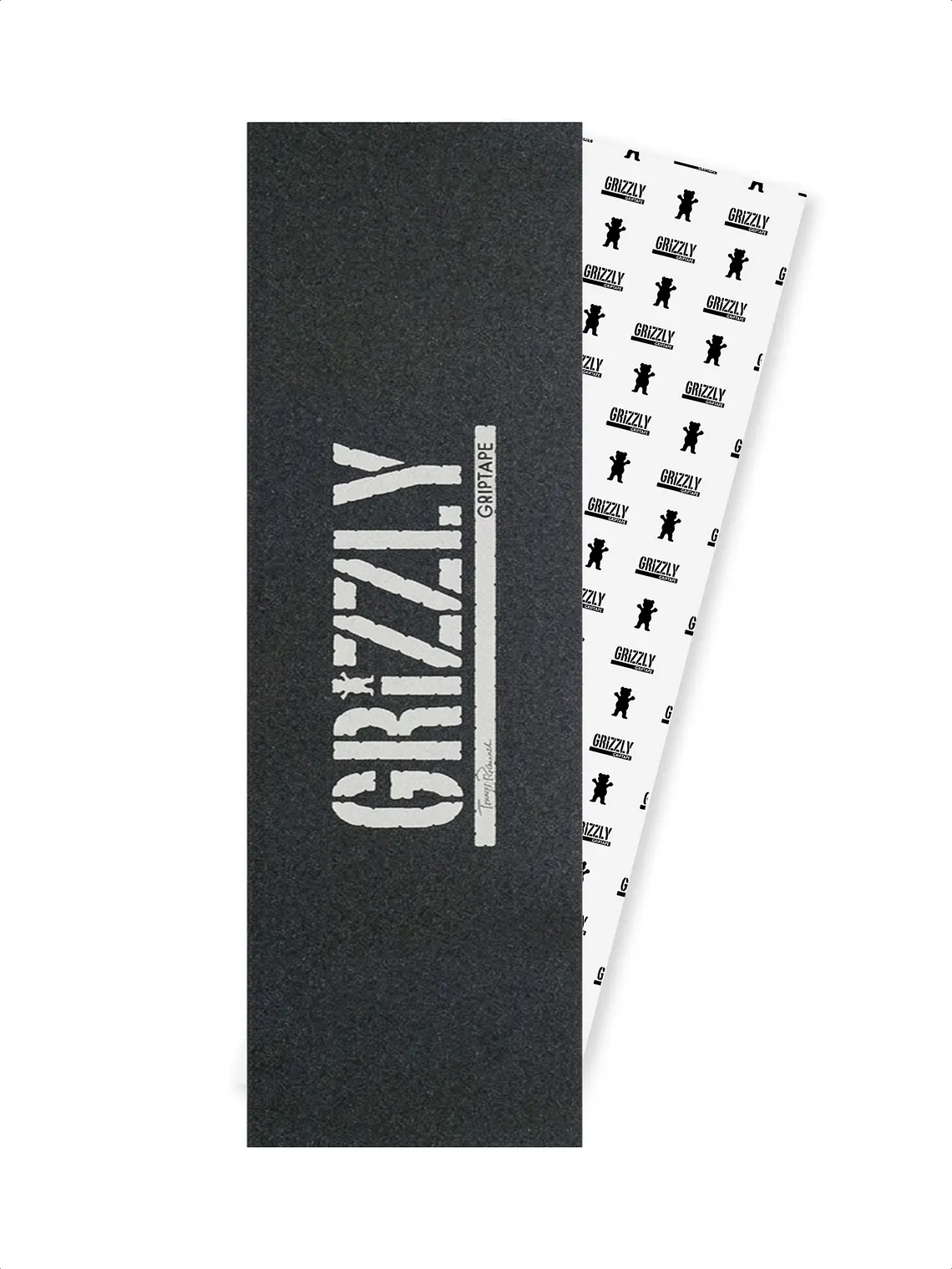 Lija de Skate microperforada Grizzly Griptape letras blancas 1