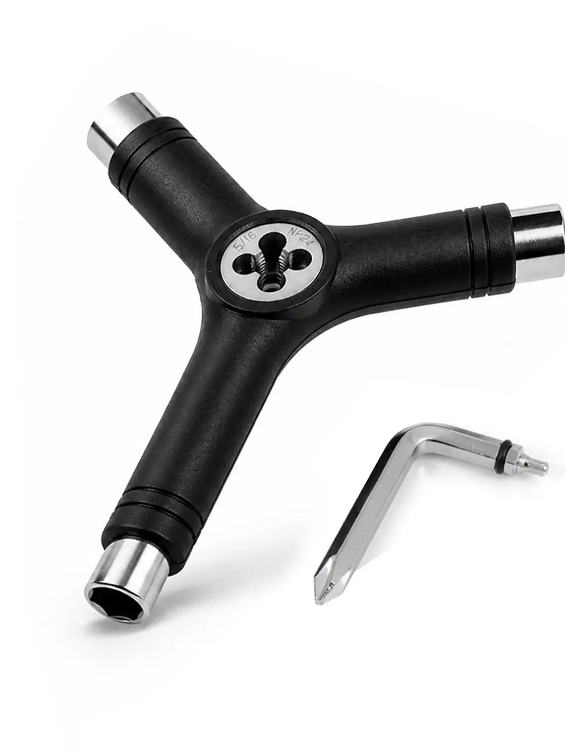 Herramienta Skate Llave Y Con Reparador Para Hilo Negra Multifuncional Skateboarding 1