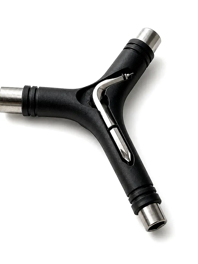 Herramienta Skate Llave Y Con Reparador Para Hilo Negra Multifuncional Skateboarding 2