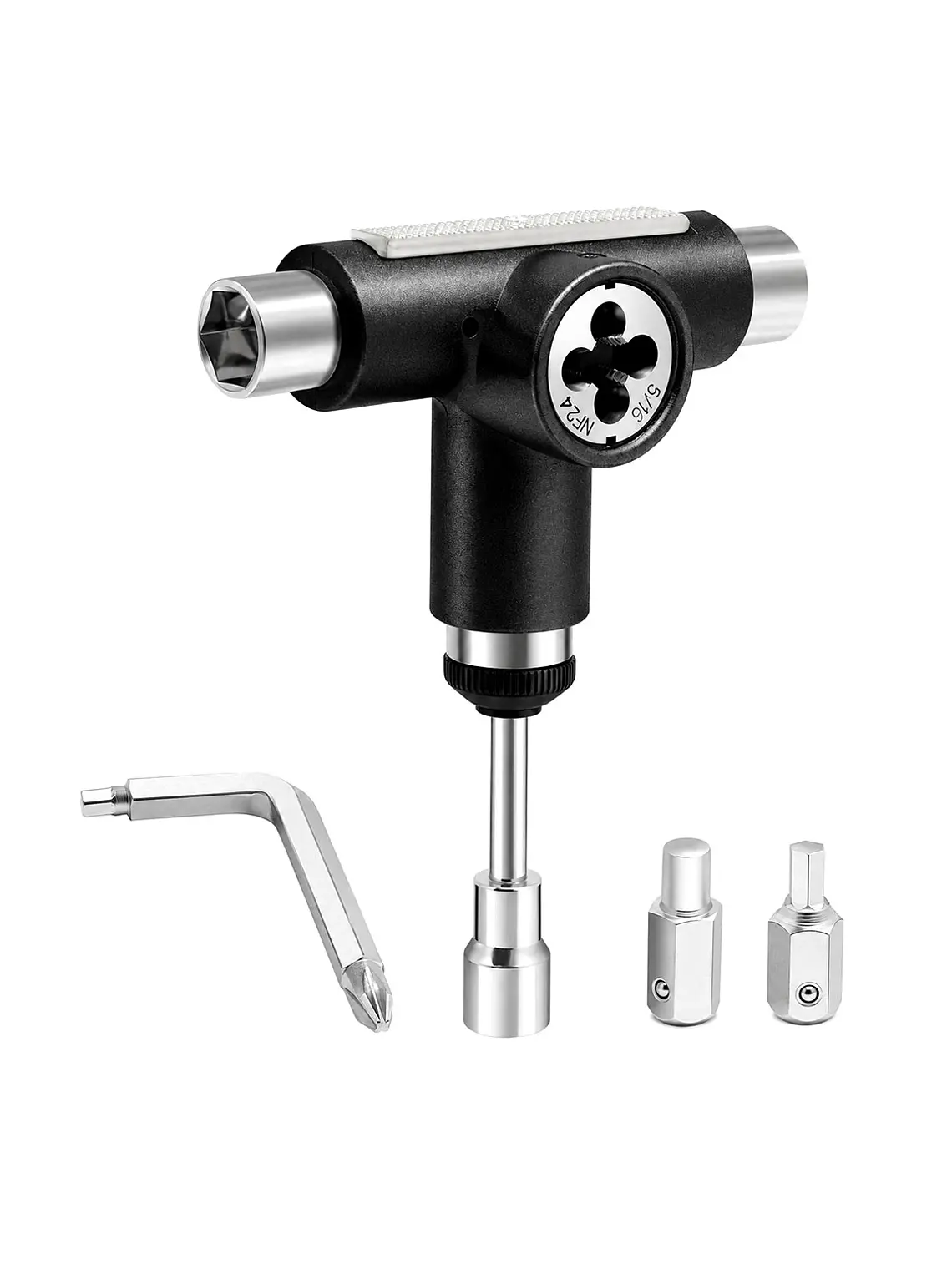Llave T Multiusos para Skateboard Pro con Dado Roscador 1