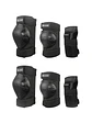 Set Protecciones Wallride S-M Skate Roller 6 Piezas Negro - Miniatura 2