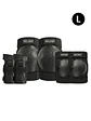 Set Protecciones Wallride L-xl Skate Roller 6 Piezas Negro - Miniatura 1