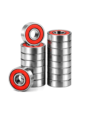 Rodamientos Profesional Abec 9 Rojos  Blank - 16 unidades