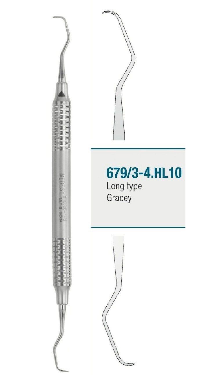 Cureta Gracey Tipo Largo 3/4, 679/3-4.HL10