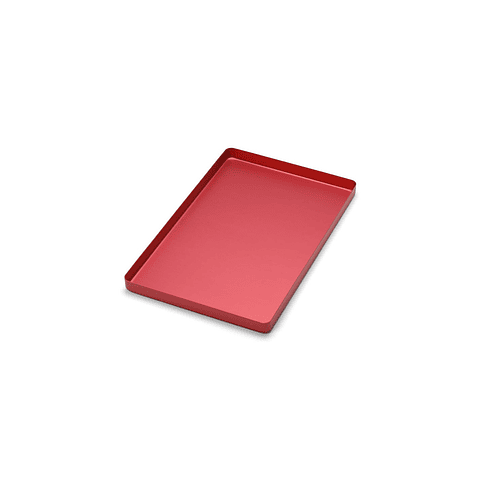 Bandeja grande Aluminio color Rojo sin perforar 998/R