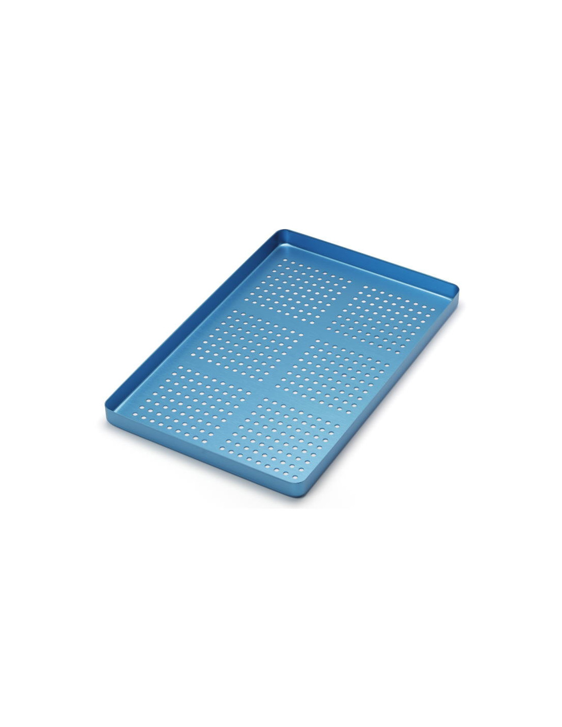 Bandeja pequeña perforada Aluminio color Azul 998/FBS