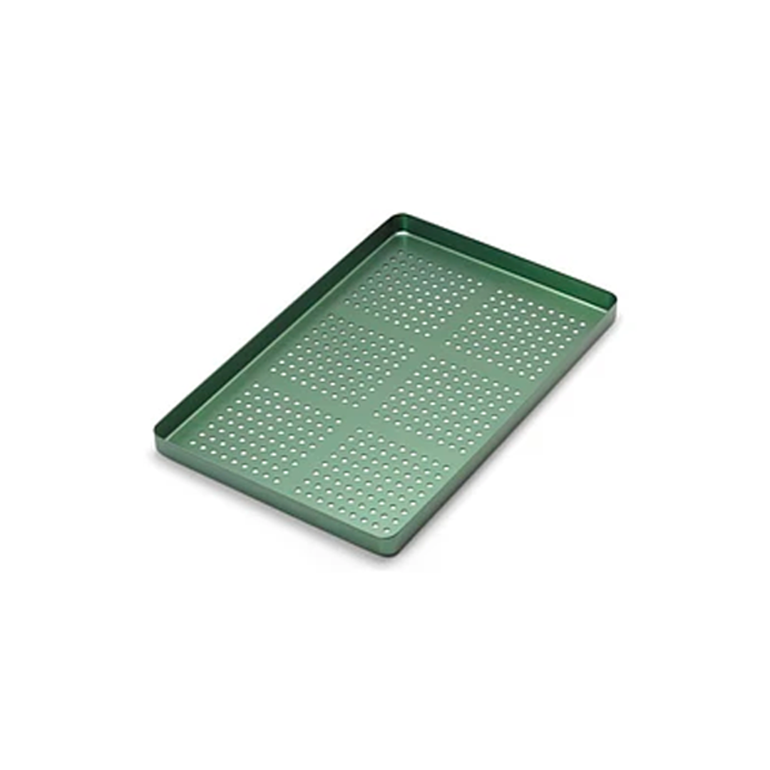 Bandeja grande perforada Aluminio color Verde 998/FV