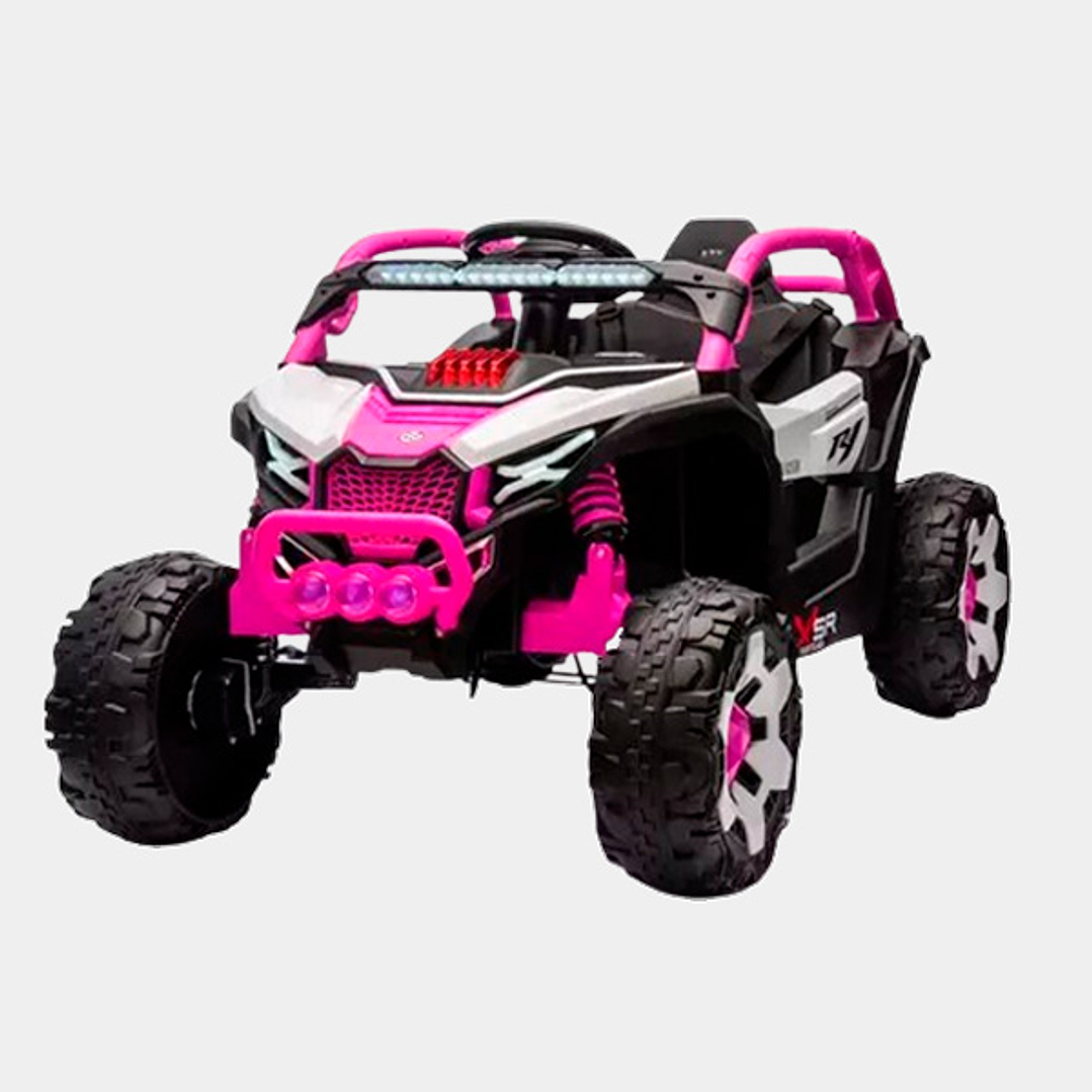 Auto a Bateria Utv 4x4 Con control Remoto Rosa 1
