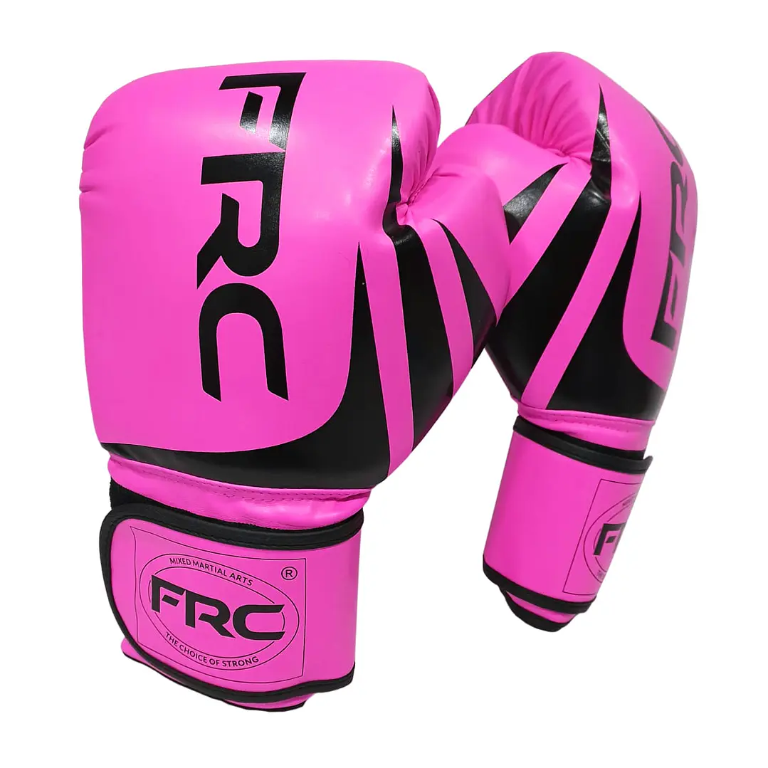 Guantes de Boxeo Rosados 12 oz 3