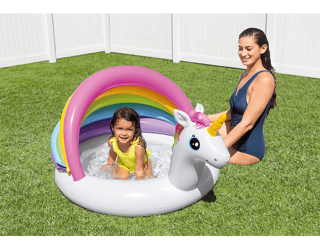 PISCINA INTEX PARA BEBÉS UNICORNIO 127 x 102 x 69 cm 🦄