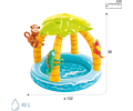 PISCINA INTEX PARA BEBÉS ISLA TROPICAL 102 x 102 x 86 cm 🏝️