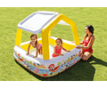 PISCINA INTEX CUADRADA CON SOMBRILLA AMARILLA 157 x 157 x 122 cm 👶