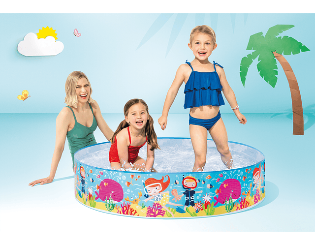 PISCINA INTEX REDONDA SNORKEL DIVERTIDO 122 cm x 25 cm