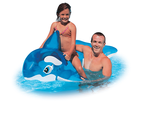 FLOTADOR MONTABLE INTEX BALLENA LIL’ 152 x 114 x 20 cm 🐋