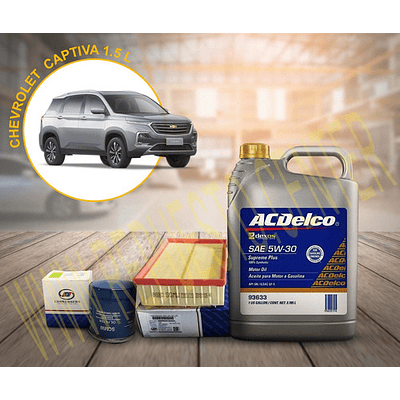 Kit Cambio De Aceite Chevrolet Captiva 2020 / 23 - Original