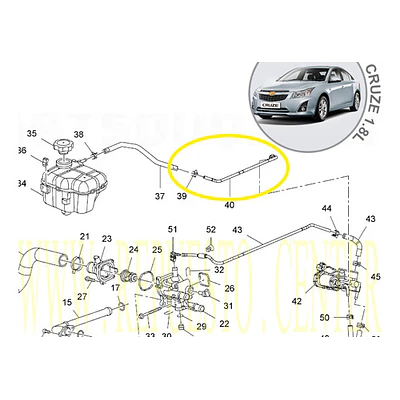 Chevrolet Cruze 1.8 L - Tubo Corto Obturador Original