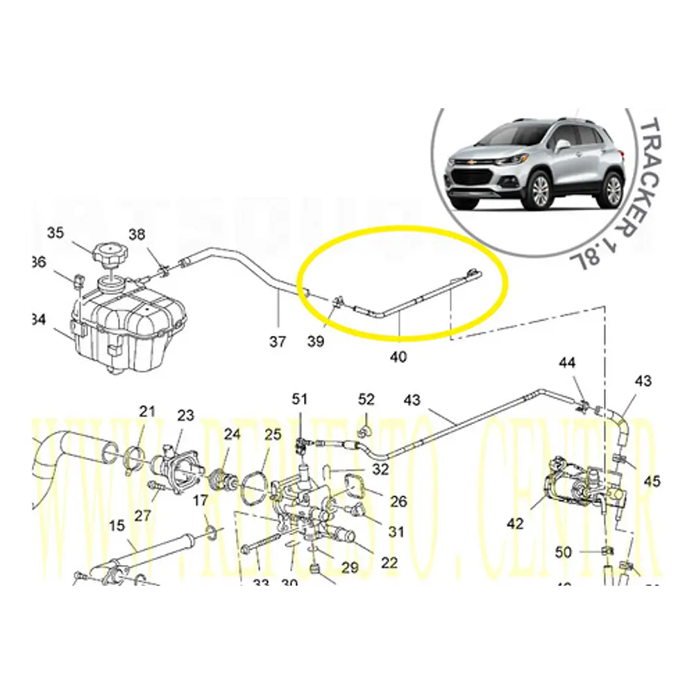 Chevrolet Tracke 1.8 L - Tubo Corto Obturador Original
