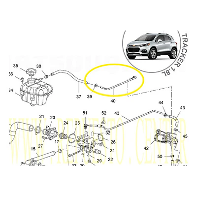 Chevrolet Tracke 1.8 L - Tubo Corto Obturador Original