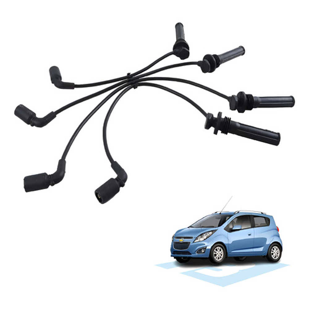 Chevrolet Spark Gt 1.2 L - Juego Cable Bujías - Original Gm Negro