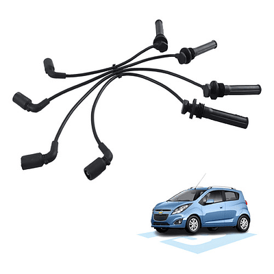 Chevrolet Spark Gt 1.2 L - Juego Cable Bujías - Original Gm Negro