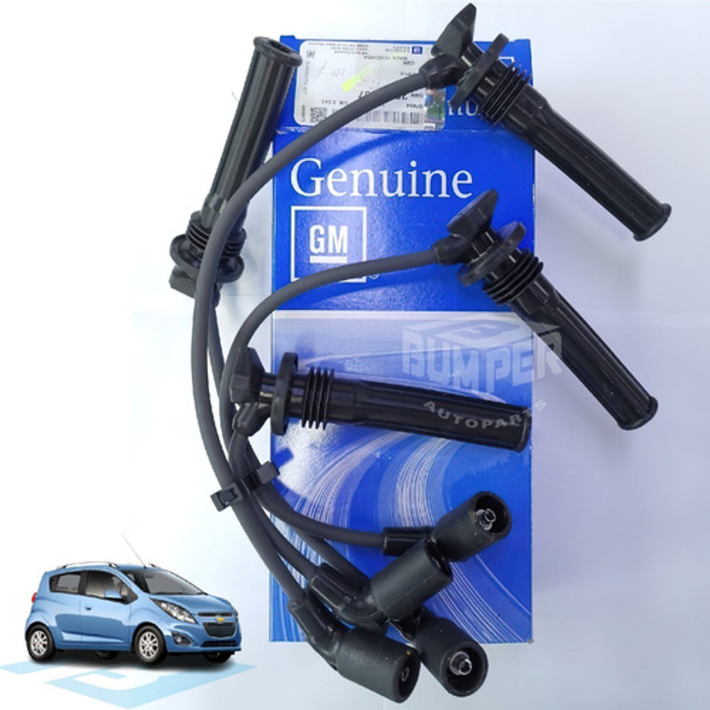 Chevrolet Spark Gt 1.2 L - Juego Cable Bujías - Original Gm Negro