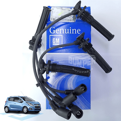Chevrolet Spark Gt 1.2 L - Juego Cable Bujías - Original Gm Negro