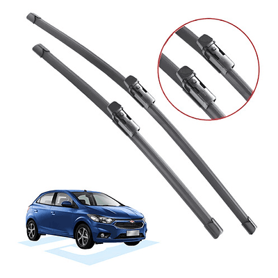 Kit Plumillas Limpia Parabrisas Chevrolet Onix Motor 1.4 L Negro
