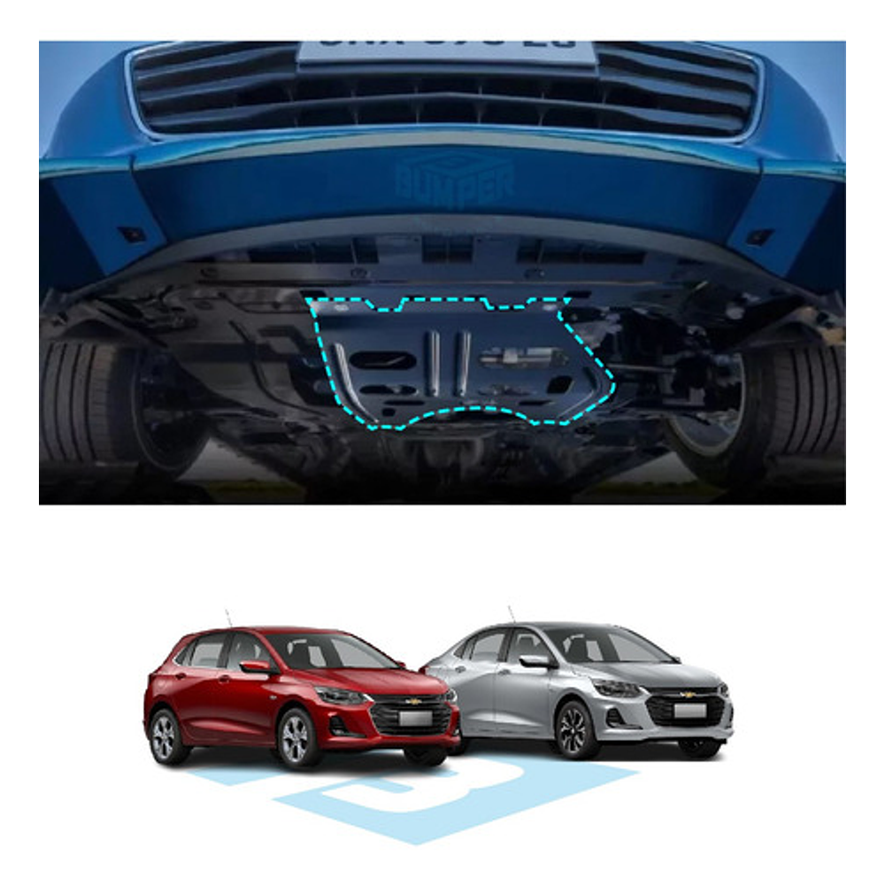 Cubre Carter Para Chevrolet Onix 1.0 L Y 1.2 L - Original