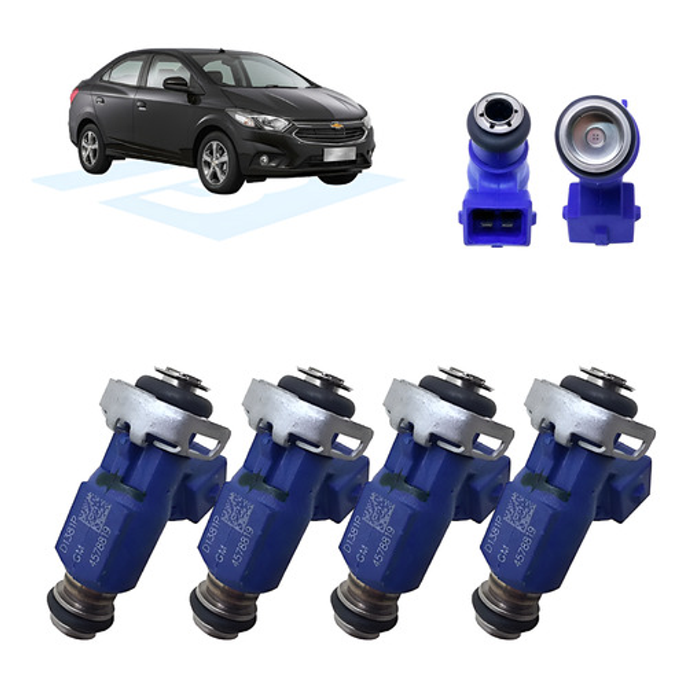 Pack X 4 Inyector Combustible Original Gm - Chevrolet Prisma