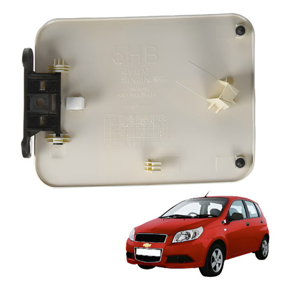 Chevrolet Aveo Hatchback Tapa Combustible Carrocería Beige