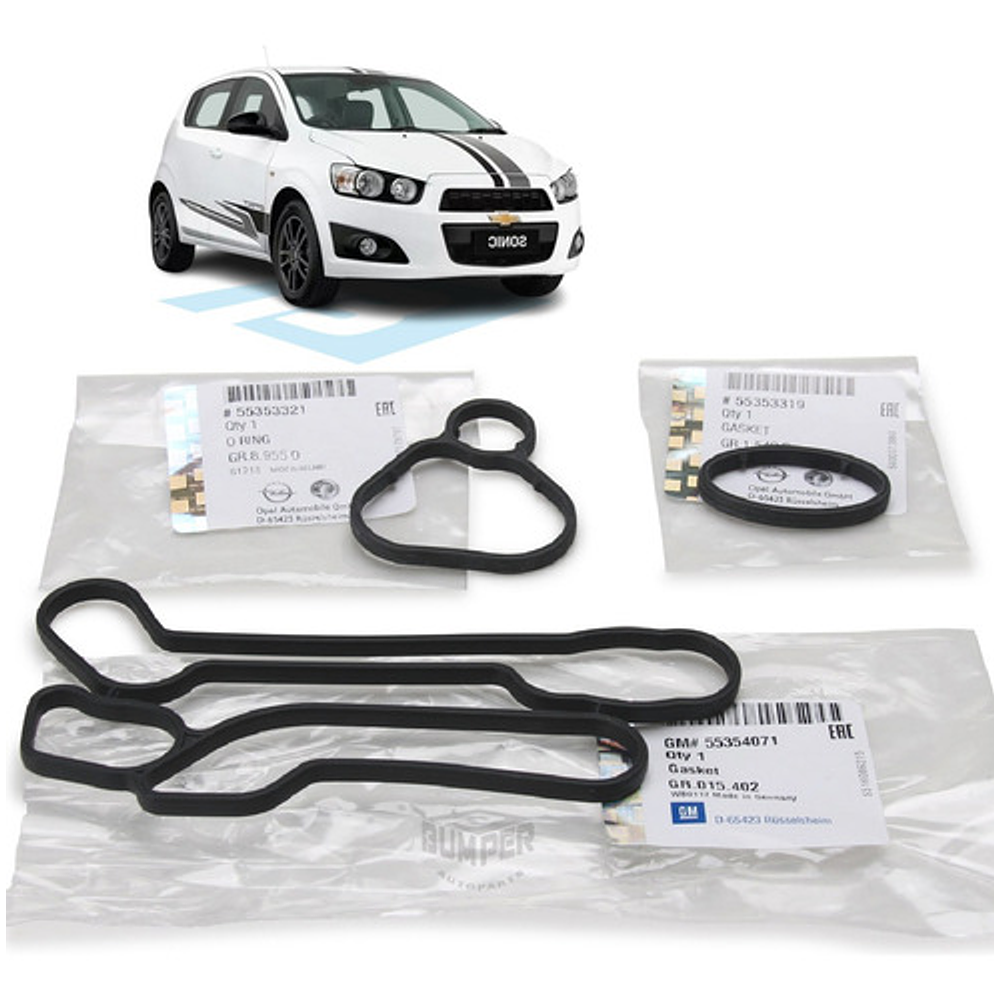 Kit Empaques Enfriador D Aceite - Chevrolet Sonic 1.6 L Gm