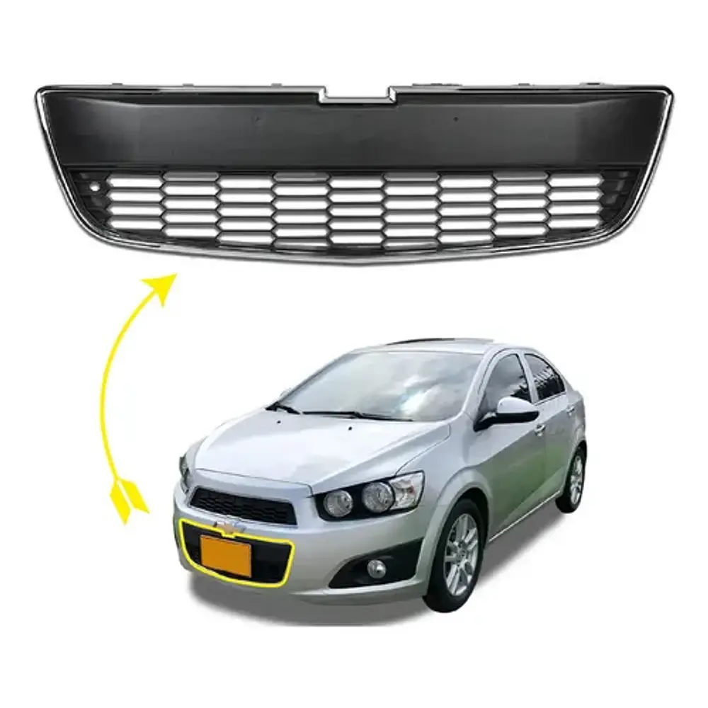 Rejilla Inferior Chevrolet Sonic Con Filo Cromado