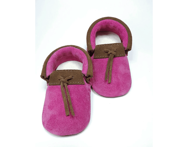 Moccs clásico fucsia