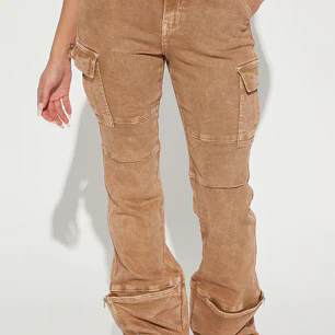 JEANS CARGO BOLSILLOS FASHION NOVA