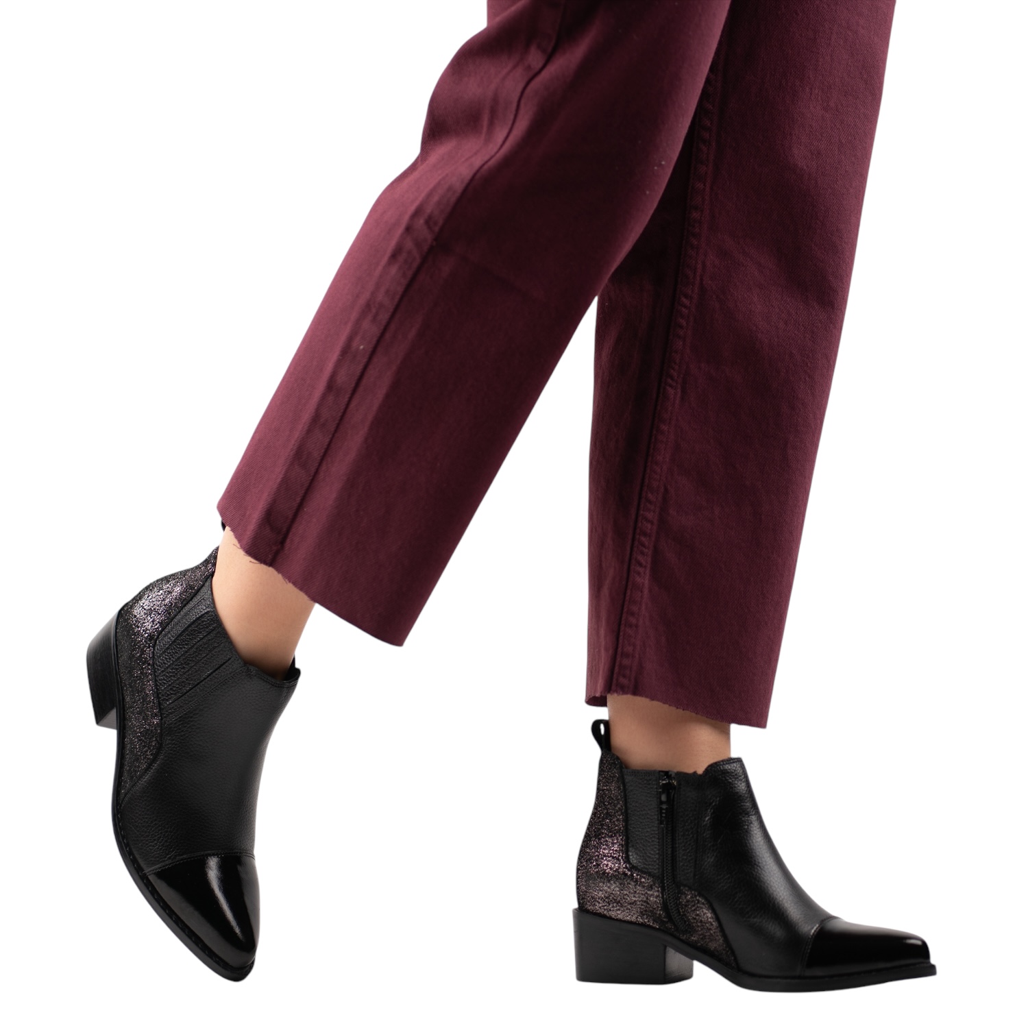 Nicoletta Black Glitter 1