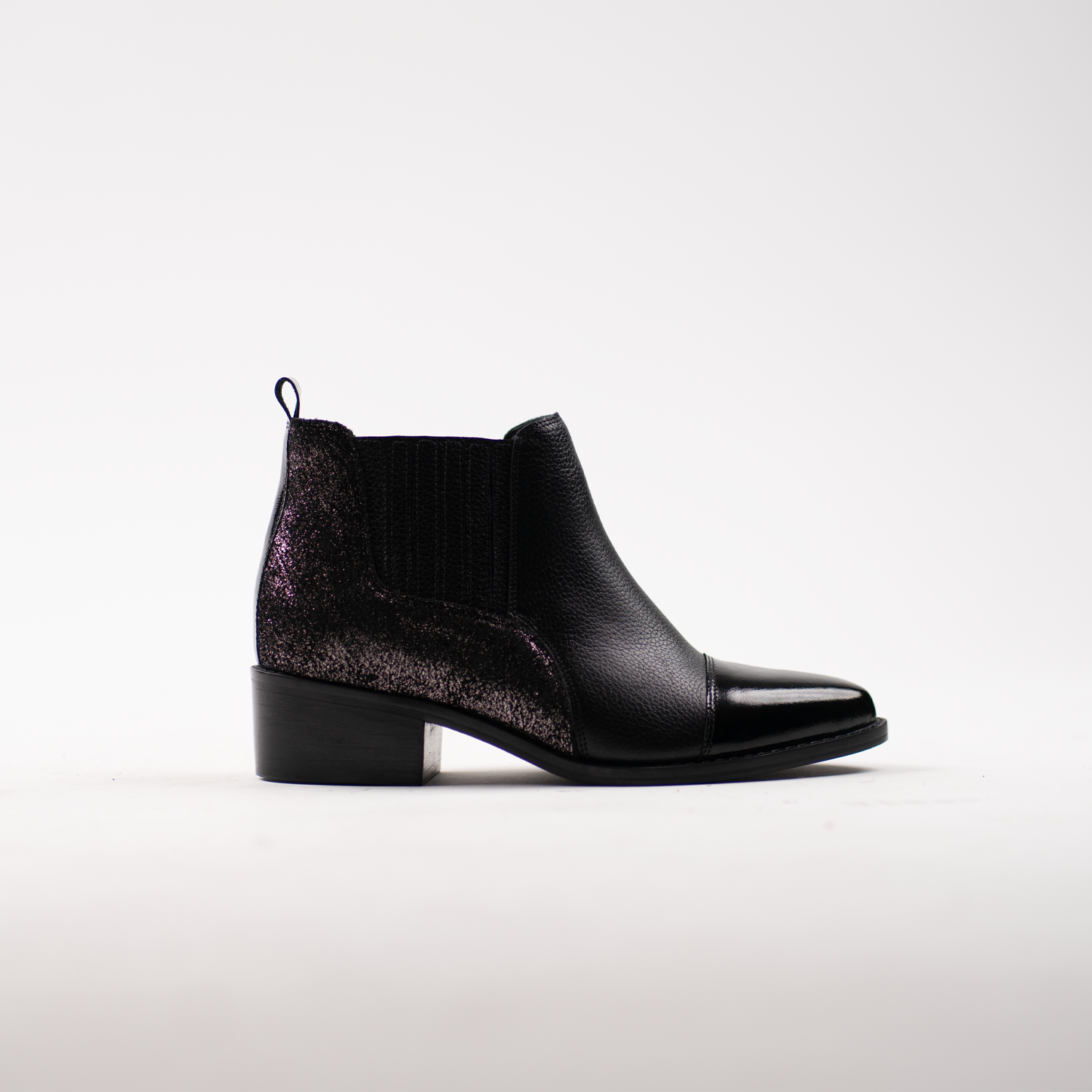 Nicoletta Black Glitter 12