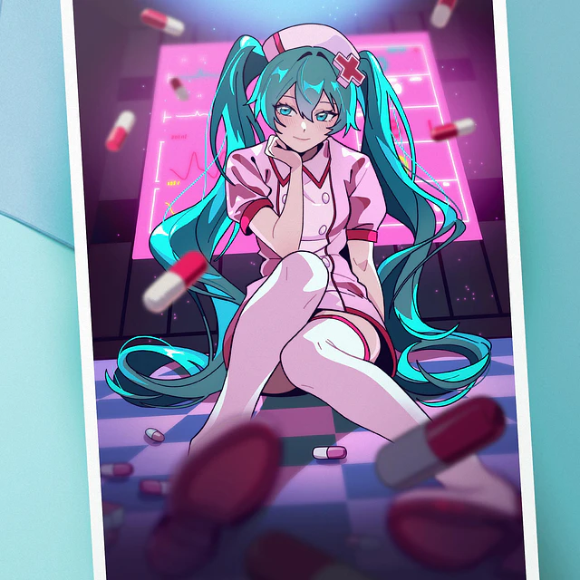 Miku Love Ward Print