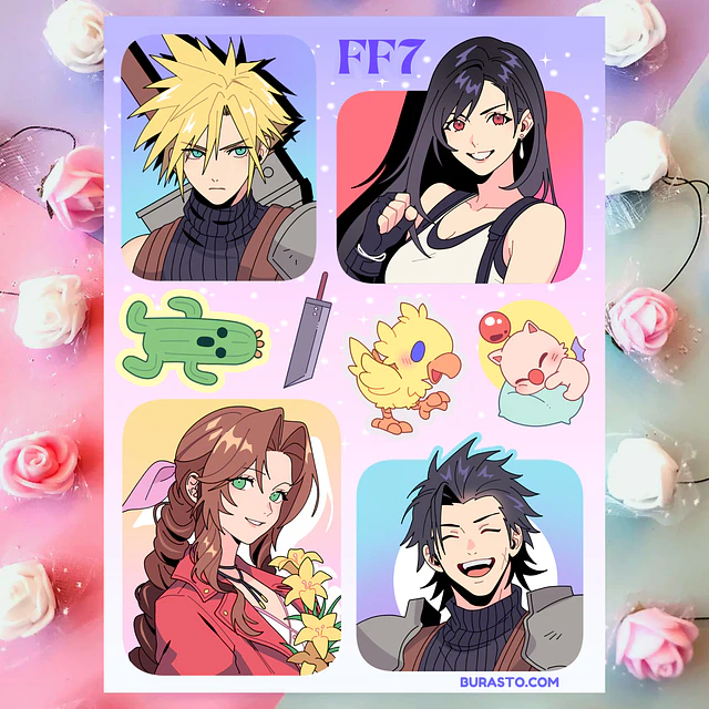 Final Fantasy 7 Stickers
