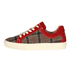 Red Brown Plaid Wool Sneakers Just Burel