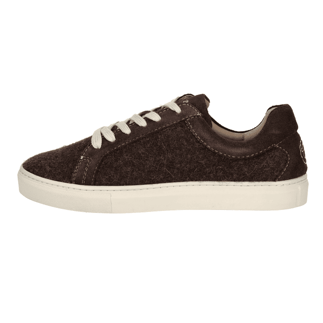 Brown Plain Brown Wool Sneaker Just Burel