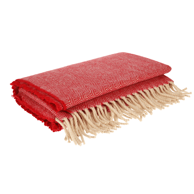 Red Wool Blanket Just Burel